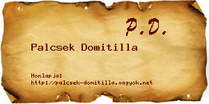 Palcsek Domitilla névjegykártya